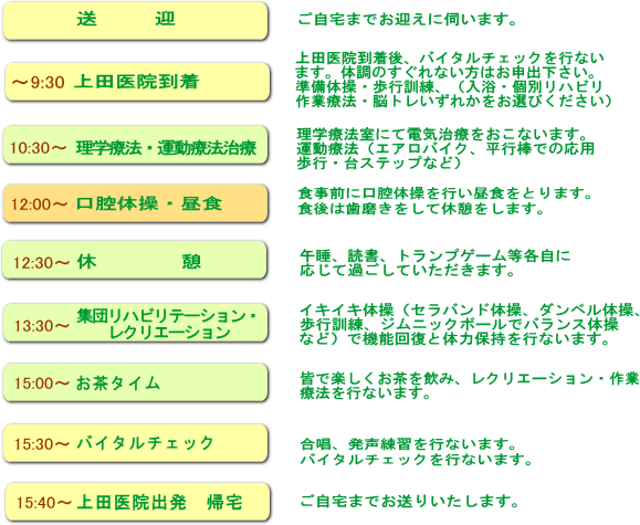 スケジュール